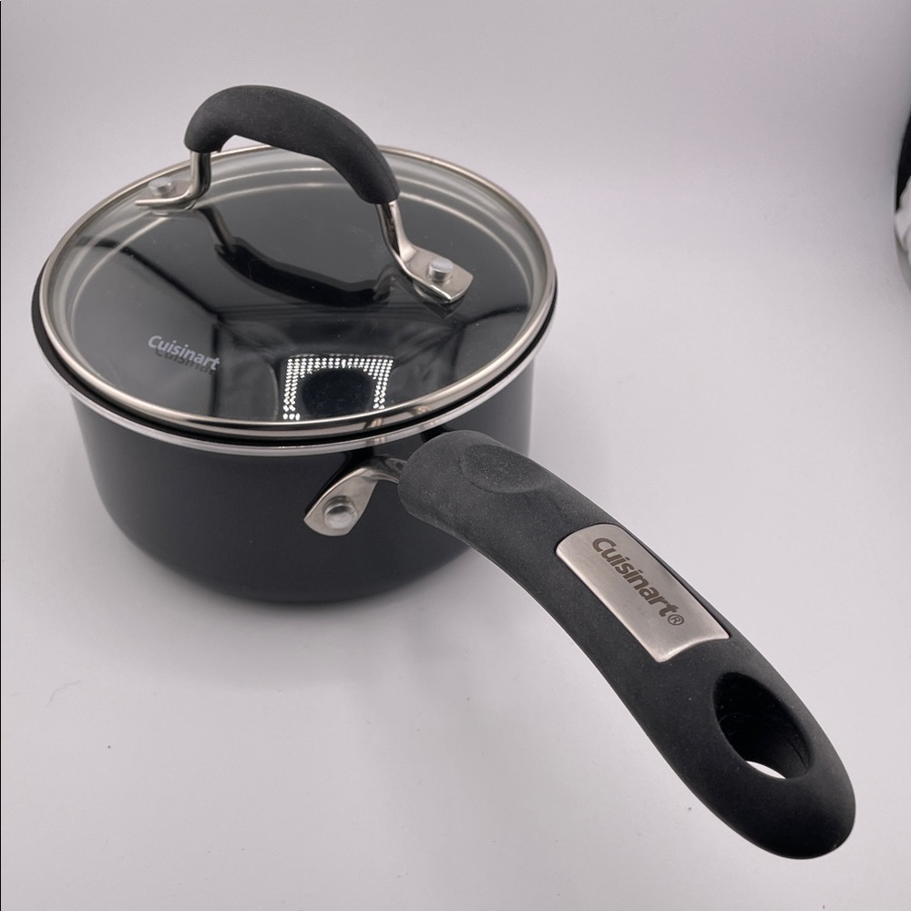 Cuisinart Black Cookware with Glass Lid